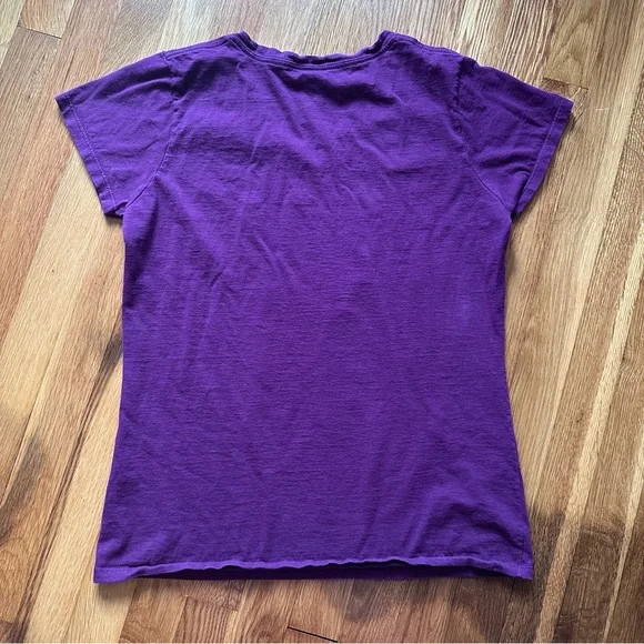 Fruit of the Loom Softspun Women's Graphic Tee Size Large Purple Unicorn Fantasy - Picture 7 of 7